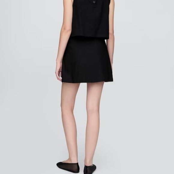 GAP Black Linen Blend Mini Skort - Picture 4 of 6